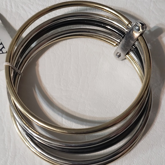 NWT Anne Klein multi tone bangle bracelet - Picture 3 of 5